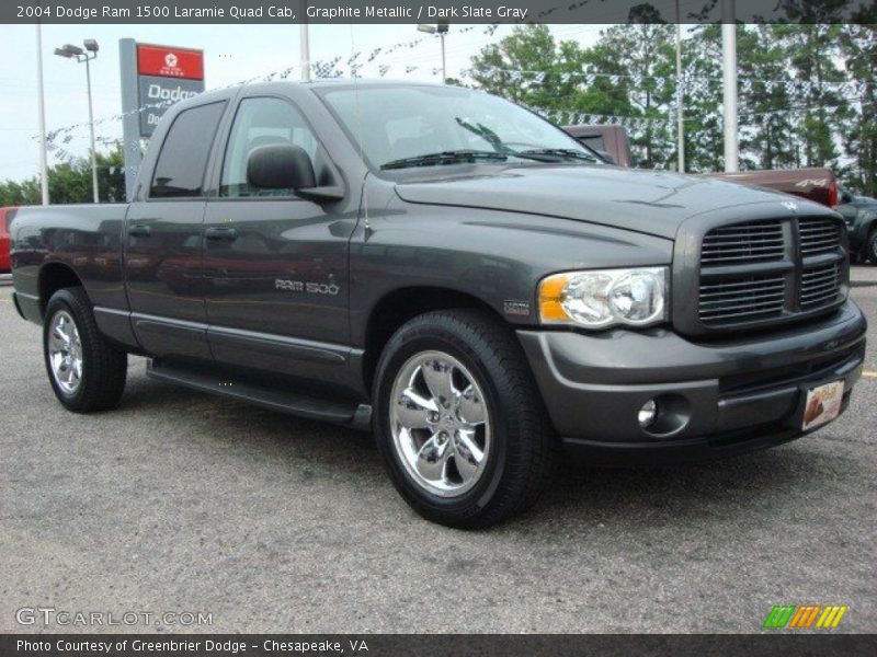 Graphite Metallic / Dark Slate Gray 2004 Dodge Ram 1500 Laramie Quad Cab