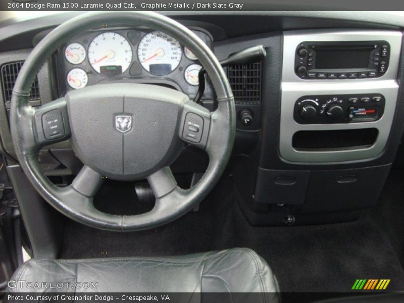 Graphite Metallic / Dark Slate Gray 2004 Dodge Ram 1500 Laramie Quad Cab