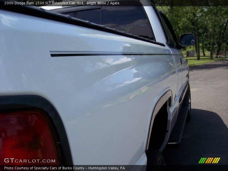 Bright White / Agate 2000 Dodge Ram 1500 SLT Extended Cab 4x4