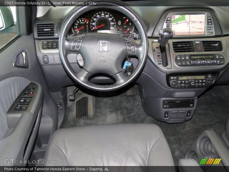 Silver Pearl Metallic / Gray 2007 Honda Odyssey EX-L