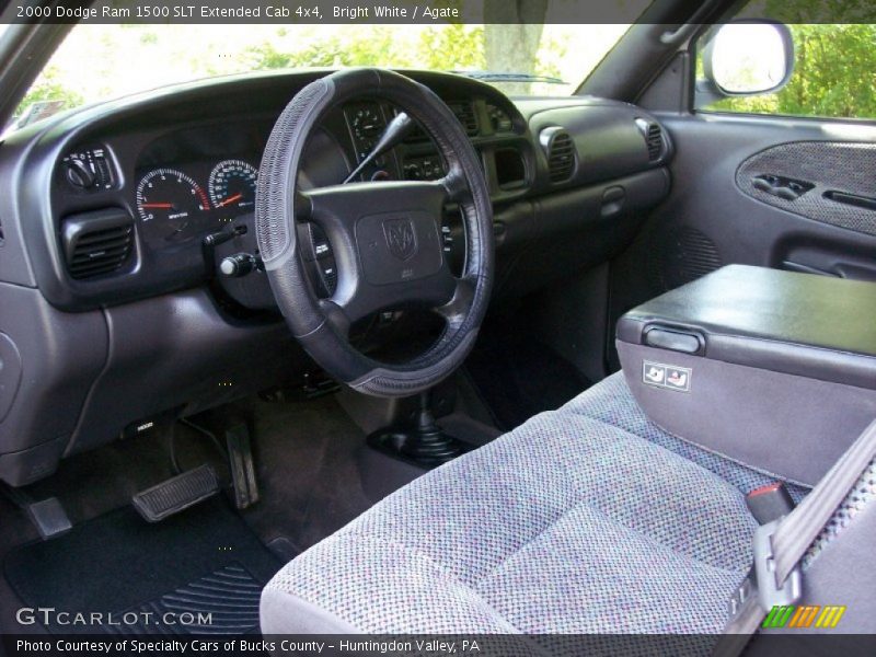 Bright White / Agate 2000 Dodge Ram 1500 SLT Extended Cab 4x4