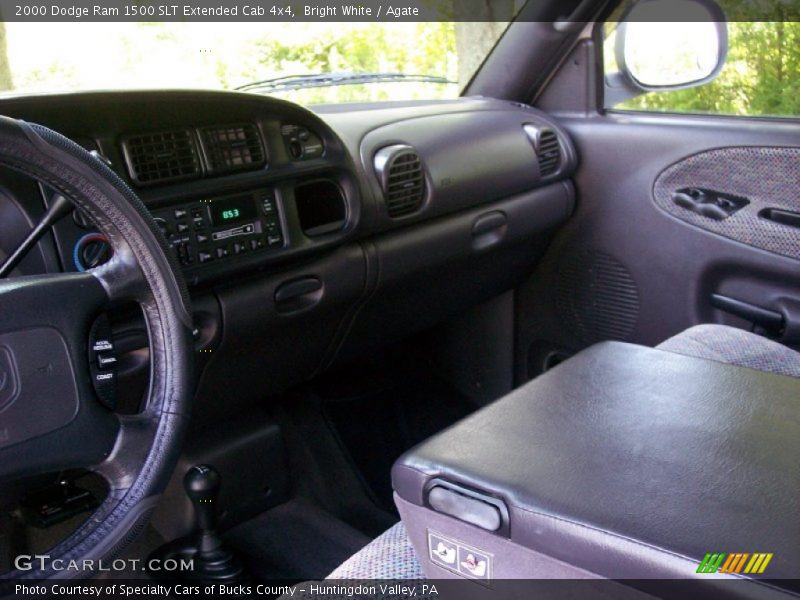 Bright White / Agate 2000 Dodge Ram 1500 SLT Extended Cab 4x4
