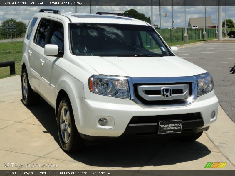 Taffeta White / Gray 2009 Honda Pilot EX-L