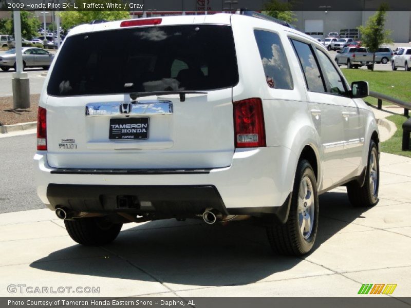 Taffeta White / Gray 2009 Honda Pilot EX-L