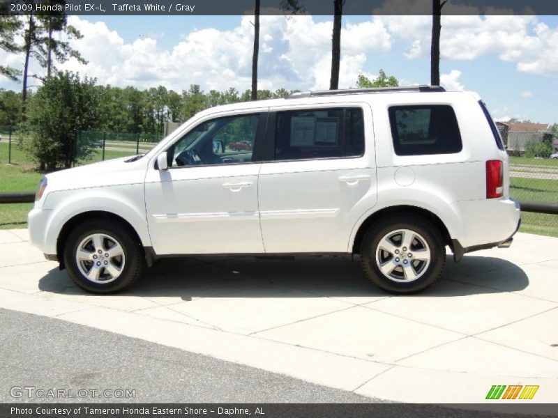 Taffeta White / Gray 2009 Honda Pilot EX-L