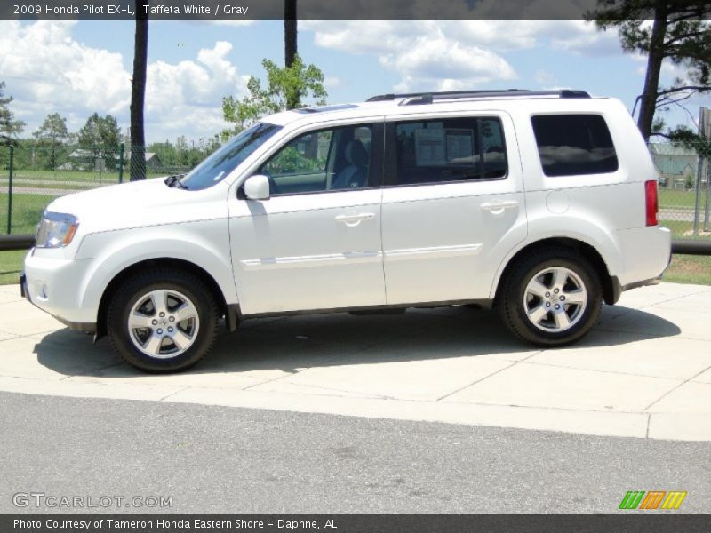 Taffeta White / Gray 2009 Honda Pilot EX-L