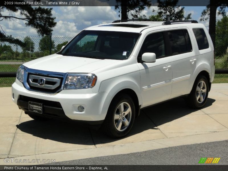 Taffeta White / Gray 2009 Honda Pilot EX-L