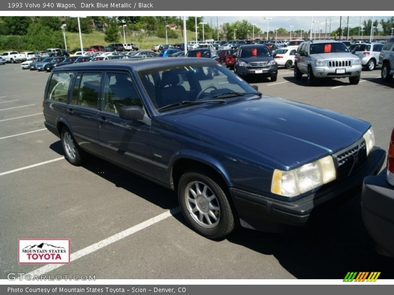 Dark Blue Metallic / Black 1993 Volvo 940 Wagon