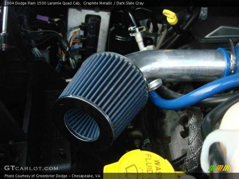 Graphite Metallic / Dark Slate Gray 2004 Dodge Ram 1500 Laramie Quad Cab