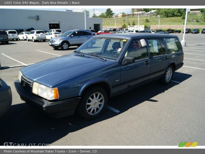 Dark Blue Metallic / Black 1993 Volvo 940 Wagon
