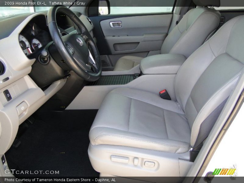 Taffeta White / Gray 2009 Honda Pilot EX-L