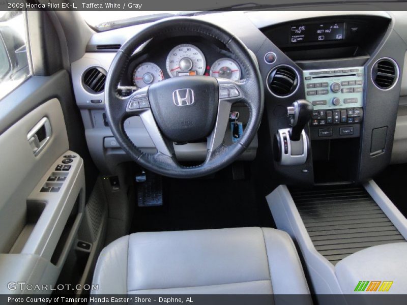 Taffeta White / Gray 2009 Honda Pilot EX-L