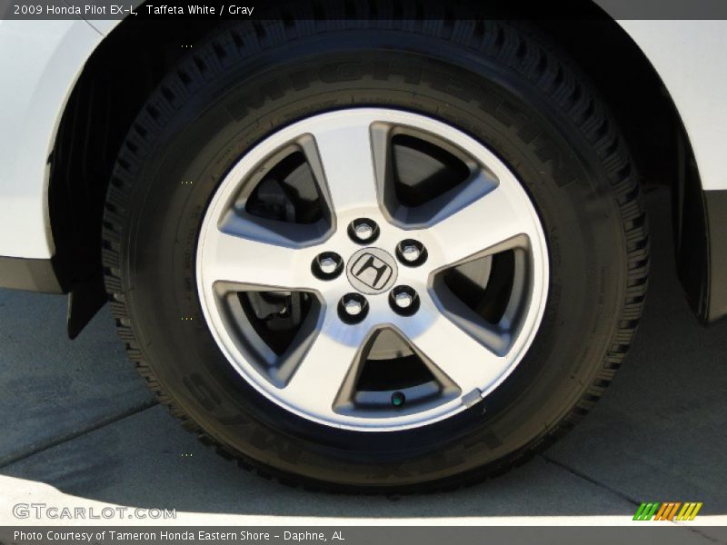 Taffeta White / Gray 2009 Honda Pilot EX-L