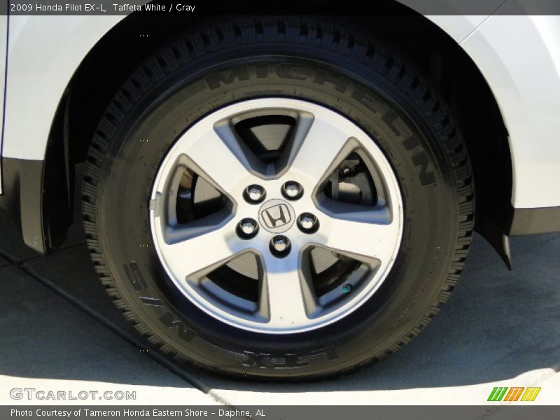 Taffeta White / Gray 2009 Honda Pilot EX-L