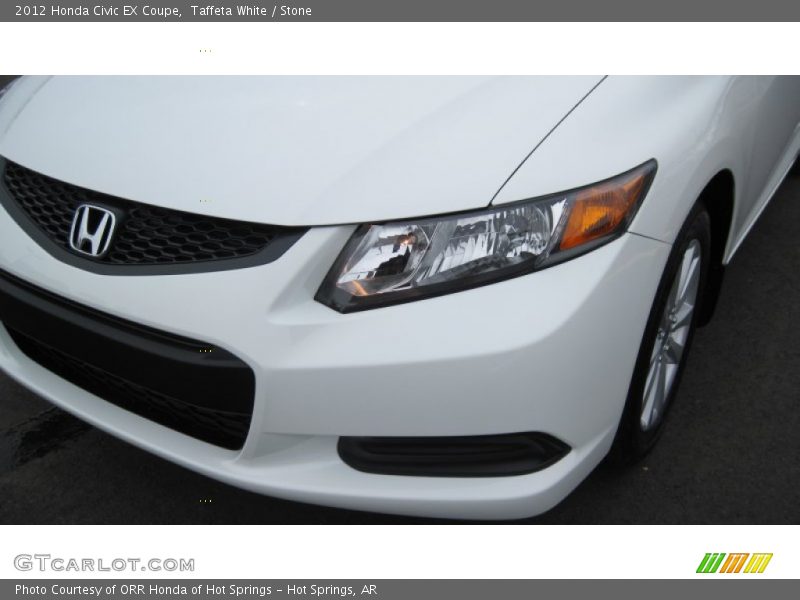 Taffeta White / Stone 2012 Honda Civic EX Coupe