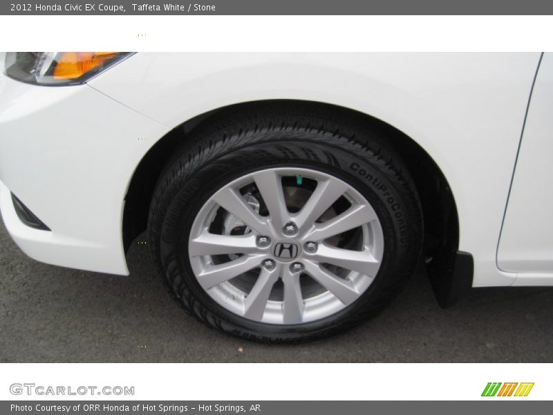 Taffeta White / Stone 2012 Honda Civic EX Coupe