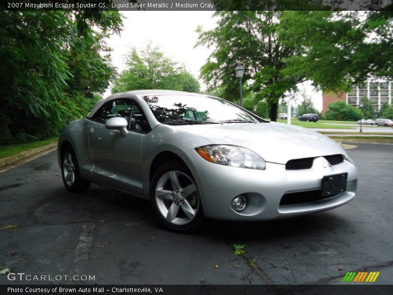 Liquid Silver Metallic / Medium Gray 2007 Mitsubishi Eclipse Spyder GS
