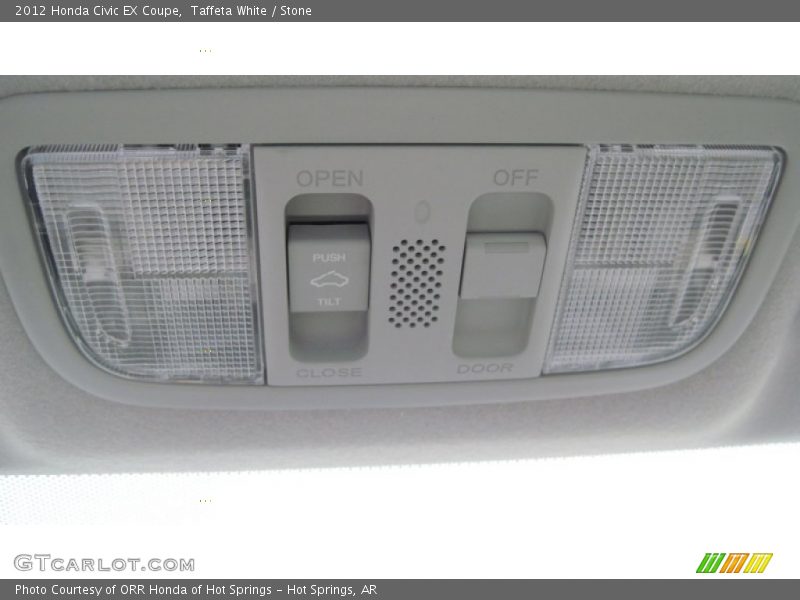 Taffeta White / Stone 2012 Honda Civic EX Coupe