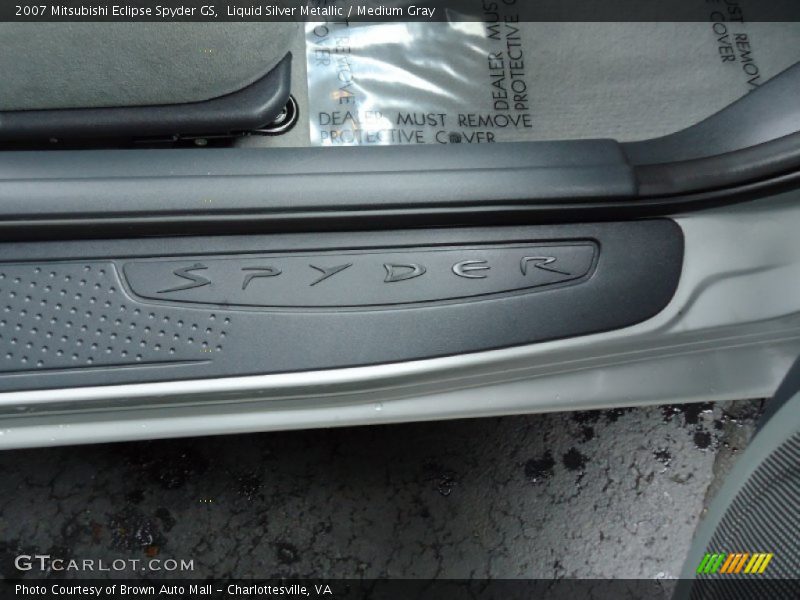 Liquid Silver Metallic / Medium Gray 2007 Mitsubishi Eclipse Spyder GS
