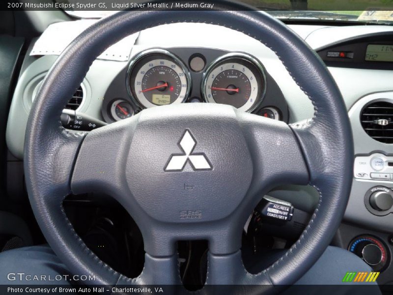 Liquid Silver Metallic / Medium Gray 2007 Mitsubishi Eclipse Spyder GS