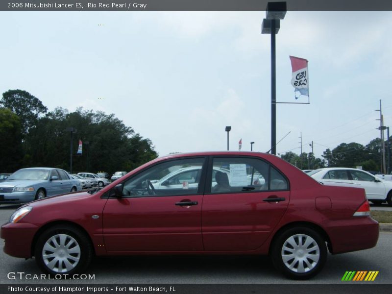 Rio Red Pearl / Gray 2006 Mitsubishi Lancer ES