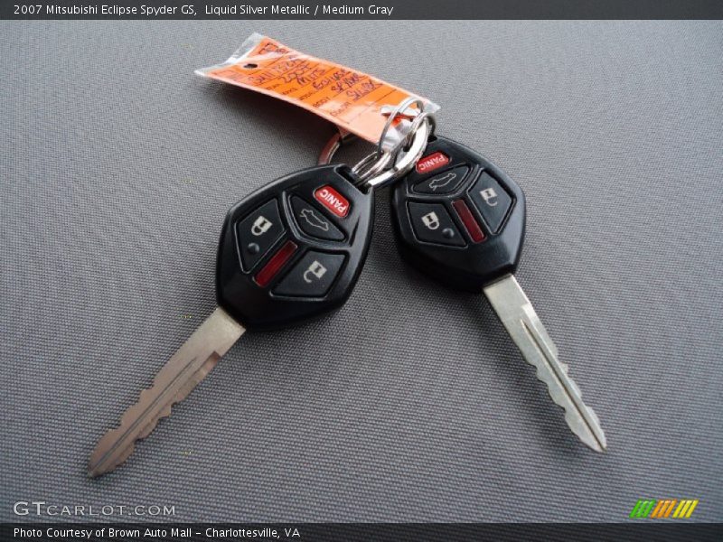 Liquid Silver Metallic / Medium Gray 2007 Mitsubishi Eclipse Spyder GS