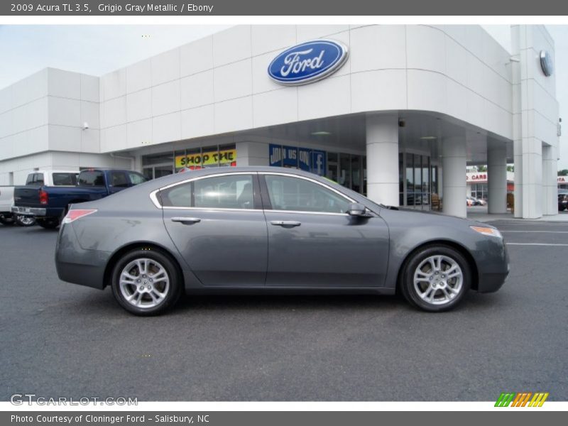 Grigio Gray Metallic / Ebony 2009 Acura TL 3.5