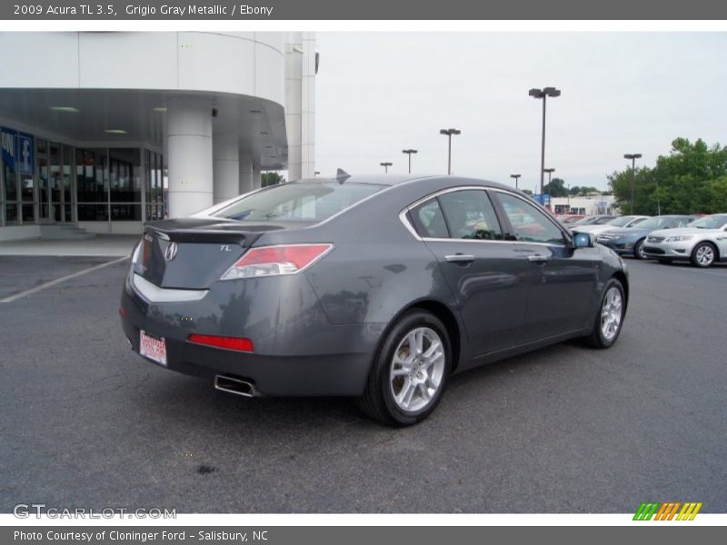 Grigio Gray Metallic / Ebony 2009 Acura TL 3.5