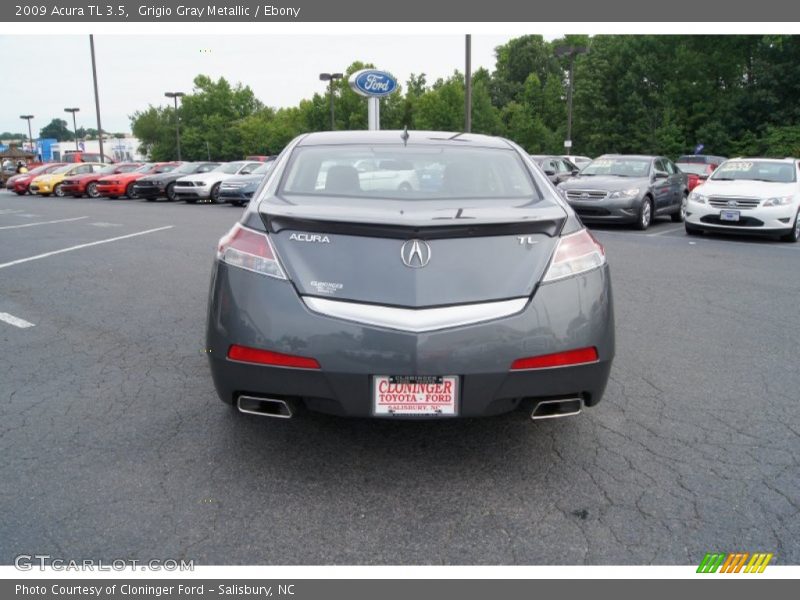 Grigio Gray Metallic / Ebony 2009 Acura TL 3.5