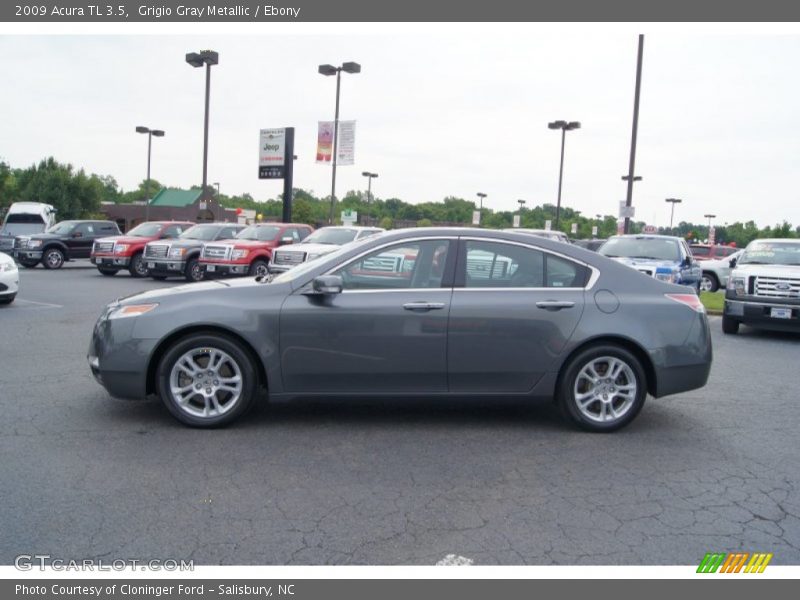 Grigio Gray Metallic / Ebony 2009 Acura TL 3.5