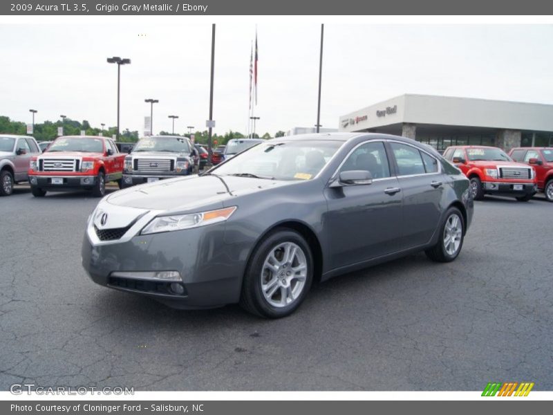 Grigio Gray Metallic / Ebony 2009 Acura TL 3.5