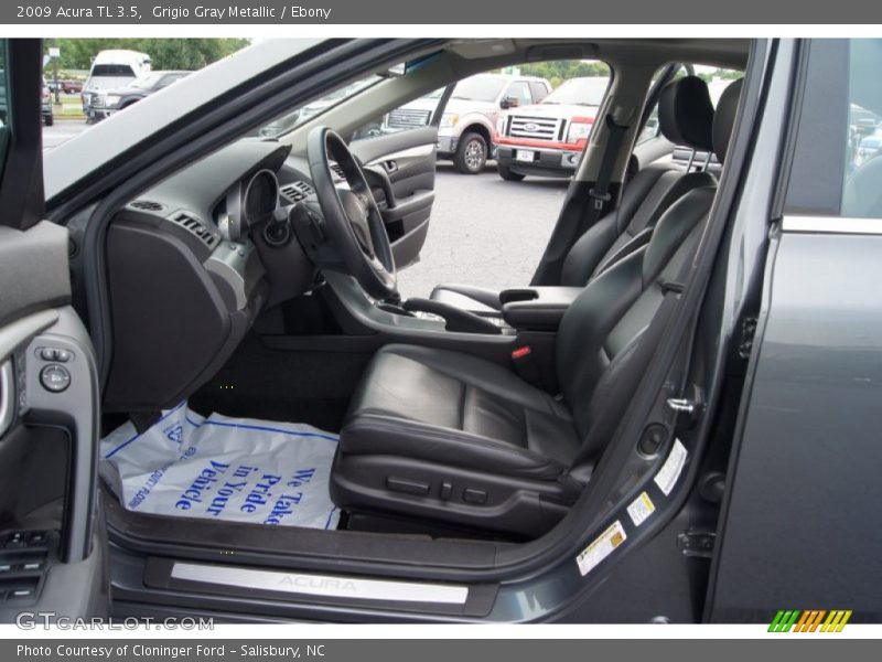 Grigio Gray Metallic / Ebony 2009 Acura TL 3.5