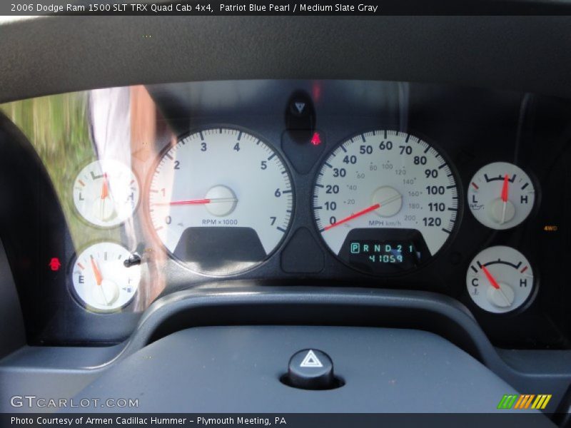 Patriot Blue Pearl / Medium Slate Gray 2006 Dodge Ram 1500 SLT TRX Quad Cab 4x4