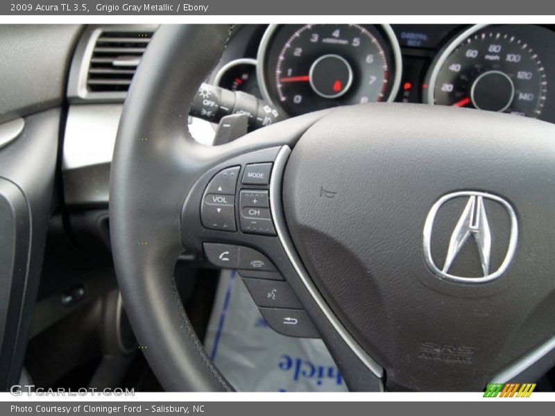 Grigio Gray Metallic / Ebony 2009 Acura TL 3.5