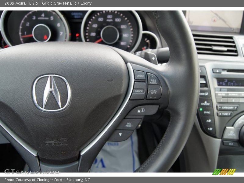 Grigio Gray Metallic / Ebony 2009 Acura TL 3.5