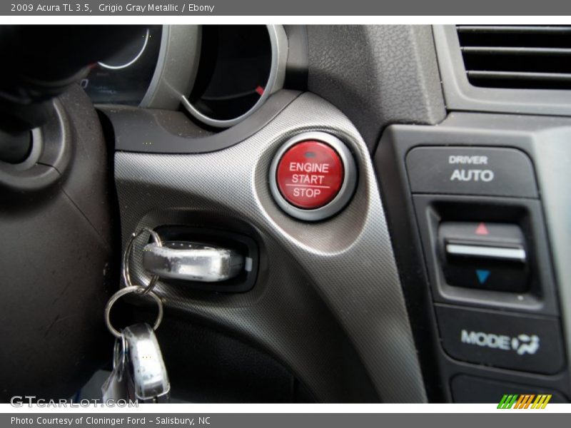 Grigio Gray Metallic / Ebony 2009 Acura TL 3.5