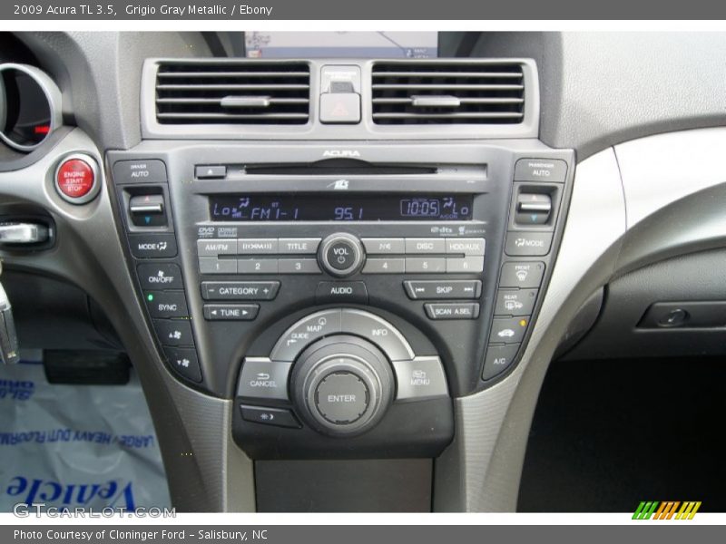 Grigio Gray Metallic / Ebony 2009 Acura TL 3.5