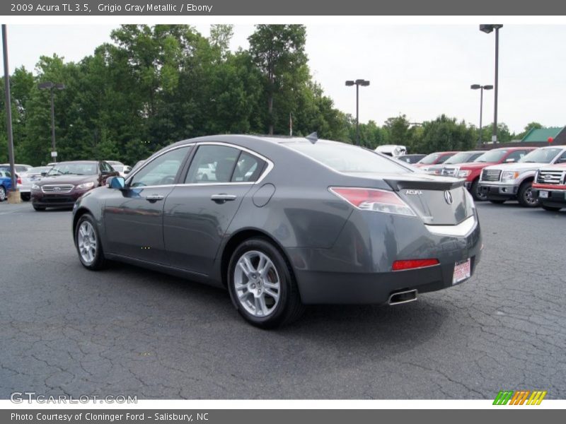 Grigio Gray Metallic / Ebony 2009 Acura TL 3.5