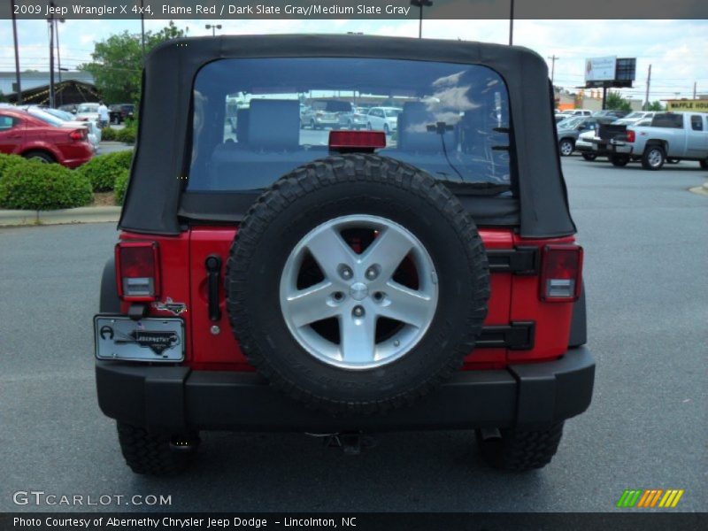 Flame Red / Dark Slate Gray/Medium Slate Gray 2009 Jeep Wrangler X 4x4