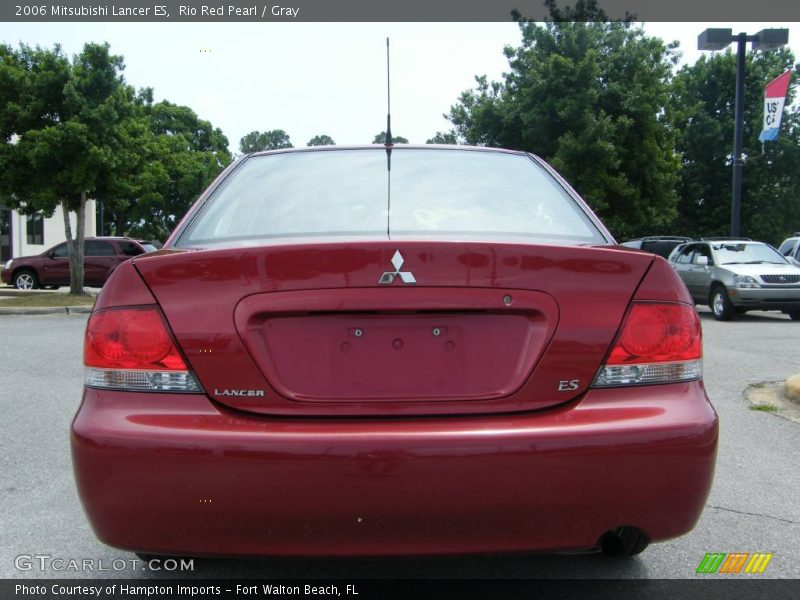 Rio Red Pearl / Gray 2006 Mitsubishi Lancer ES
