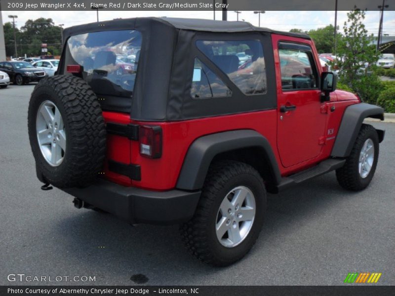 Flame Red / Dark Slate Gray/Medium Slate Gray 2009 Jeep Wrangler X 4x4