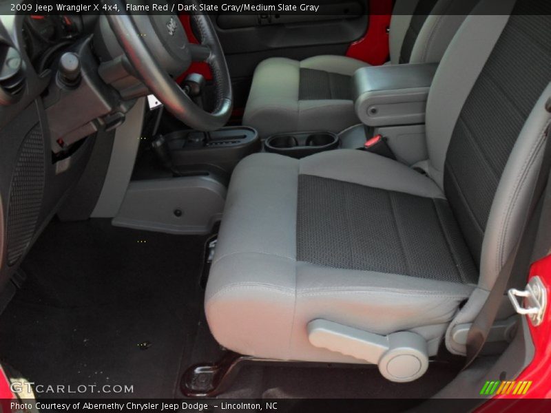 Flame Red / Dark Slate Gray/Medium Slate Gray 2009 Jeep Wrangler X 4x4
