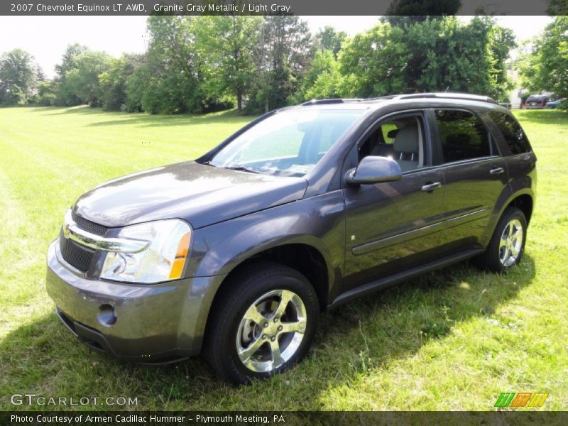 Granite Gray Metallic / Light Gray 2007 Chevrolet Equinox LT AWD