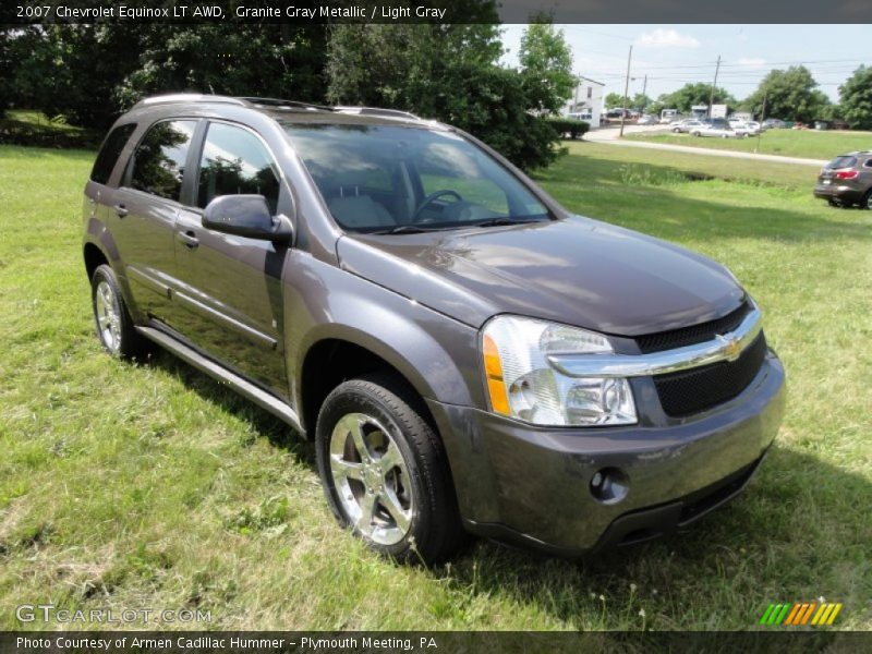 Granite Gray Metallic / Light Gray 2007 Chevrolet Equinox LT AWD