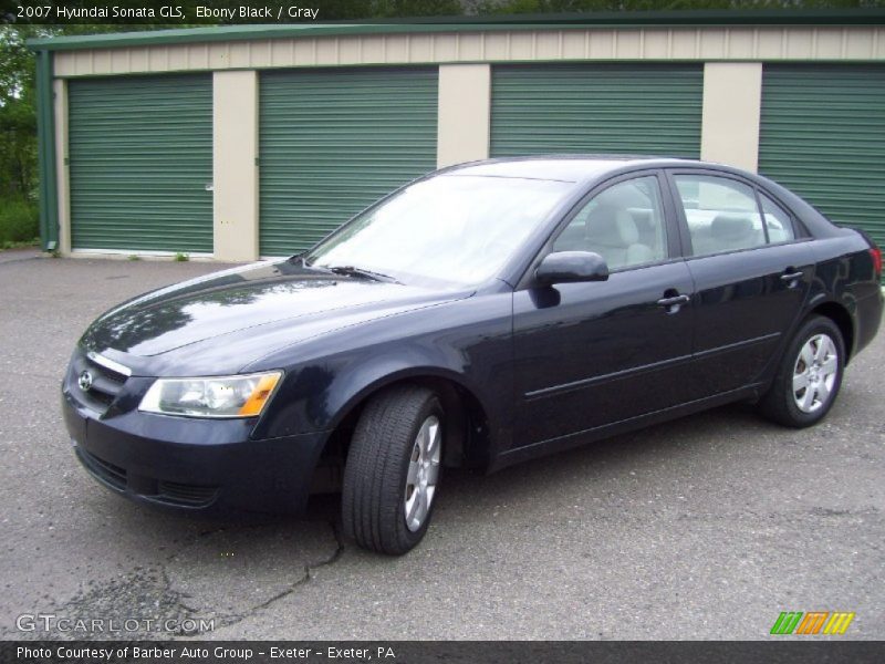 Ebony Black / Gray 2007 Hyundai Sonata GLS