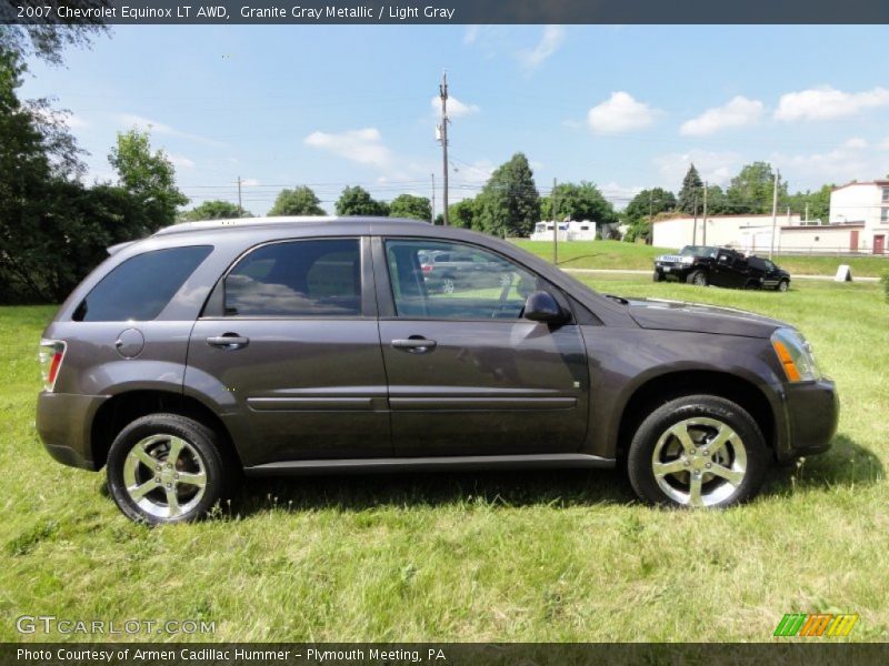 Granite Gray Metallic / Light Gray 2007 Chevrolet Equinox LT AWD