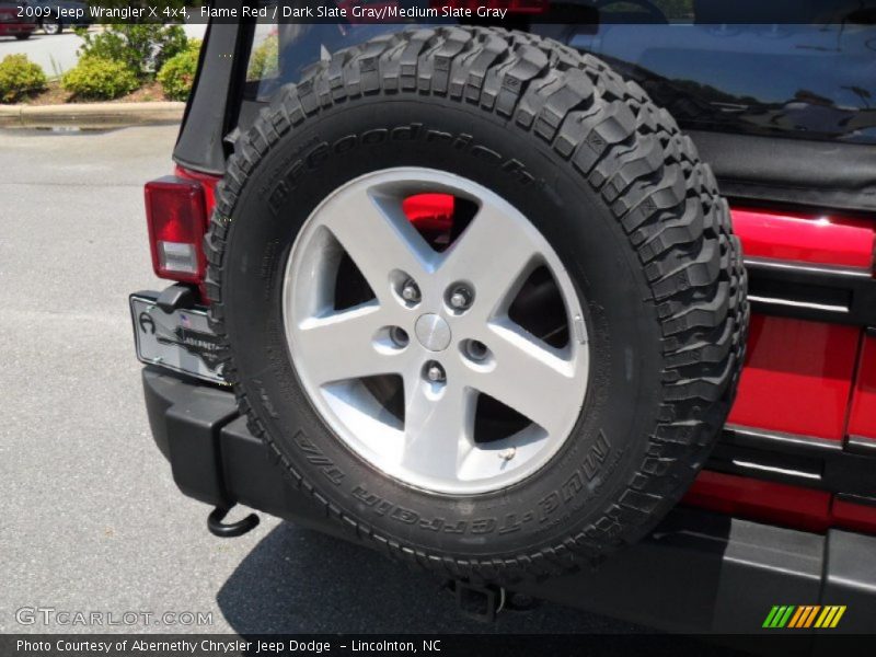 Flame Red / Dark Slate Gray/Medium Slate Gray 2009 Jeep Wrangler X 4x4