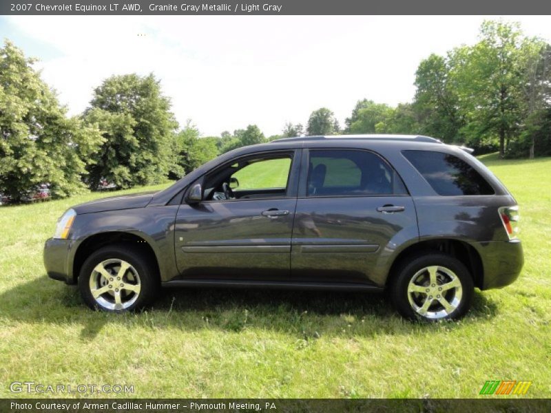 Granite Gray Metallic / Light Gray 2007 Chevrolet Equinox LT AWD