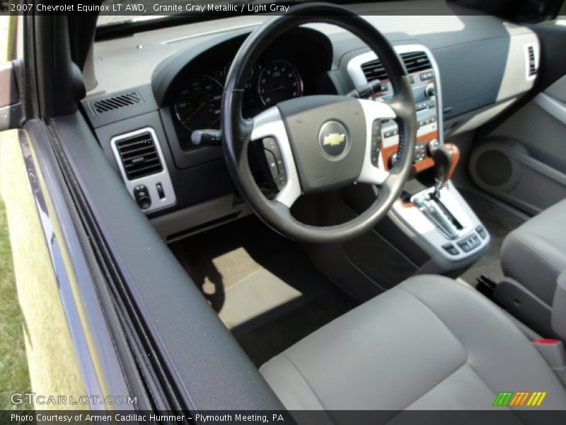 Granite Gray Metallic / Light Gray 2007 Chevrolet Equinox LT AWD