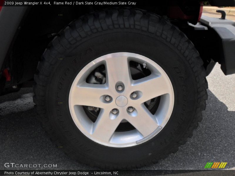 Flame Red / Dark Slate Gray/Medium Slate Gray 2009 Jeep Wrangler X 4x4